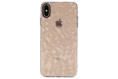 Transparant Geometric Style Siliconen Hoesje voor de iPhone XS Max