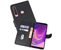 Samsung Galaxy A9 2018 Hoesje Kaarthouder Book Case Telefoonhoesje Zwart