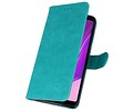 BAOHU Hoesje Geschikt voor Samsung Galaxy A9 2018 - Kaarthouder Book Case Telefoonhoesje - Groen