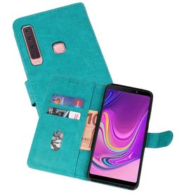 BAOHU Samsung Galaxy A9 2018 Hoesje Kaarthouder Book Case Telefoonhoesje Groen