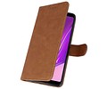 Samsung Galaxy A9 2018 Hoesje Kaarthouder Book Case Telefoonhoesje Bruin