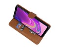 Samsung Galaxy A9 2018 Hoesje Kaarthouder Book Case Telefoonhoesje Bruin