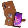 Samsung Galaxy A9 2018 Hoesje Kaarthouder Book Case Telefoonhoesje Bruin