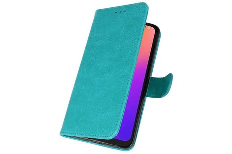 BAOHU Hoesje Geschikt voor Motorola Moto G7 - Kaarthouder Book Case Telefoonhoesje - Groen