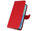 BAOHU Hoesje Geschikt voor Huawei Mate 20 Pro - Kaarthouder Book Case Telefoonhoesje - Rood