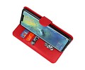 BAOHU Hoesje Geschikt voor Huawei Mate 20 Pro - Kaarthouder Book Case Telefoonhoesje - Rood