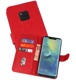 BAOHU Huawei Mate 20 Pro Hoesje Kaarthouder Book Case Telefoonhoesje Rood