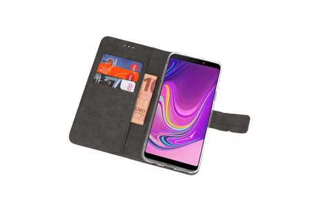 Booktype Telefoonhoesjes - Bookcase Hoesje - Wallet Case -  Geschikt voor Samsung Galaxy A9 2018 - Wit