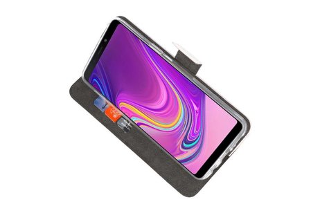 Booktype Telefoonhoesjes - Bookcase Hoesje - Wallet Case -  Geschikt voor Samsung Galaxy A9 2018 - Wit