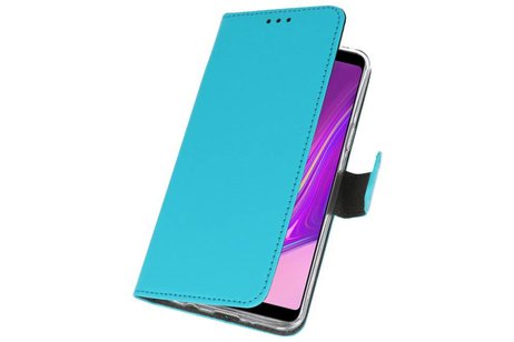 Booktype Telefoonhoesjes - Bookcase Hoesje - Wallet Case -  Geschikt voor Samsung Galaxy A9 2018 - Blauw