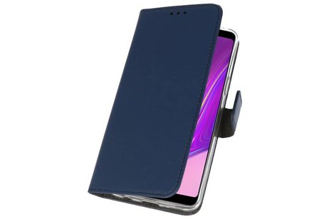 BAOHU Booktype Telefoonhoesjes - Bookcase Hoesje - Wallet Case -  Geschikt voor Samsung Galaxy A9 2018 - Navy