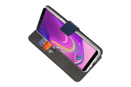 Booktype Telefoonhoesjes - Bookcase Hoesje - Wallet Case -  Geschikt voor Samsung Galaxy A9 2018 - Navy