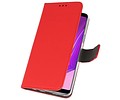 Booktype Telefoonhoesjes - Bookcase Hoesje - Wallet Case -  Geschikt voor Samsung Galaxy A9 2018 - Rood