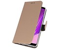 BAOHU Booktype Telefoonhoesjes - Bookcase Hoesje - Wallet Case -  Geschikt voor Samsung Galaxy A9 2018 - Goud