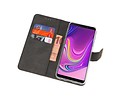 Booktype Telefoonhoesjes - Bookcase Hoesje - Wallet Case -  Geschikt voor Samsung Galaxy A9 2018 - Goud