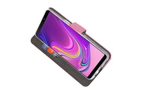 BAOHU Booktype Telefoonhoesjes - Bookcase Hoesje - Wallet Case -  Geschikt voor Samsung Galaxy A9 2018 - Roze