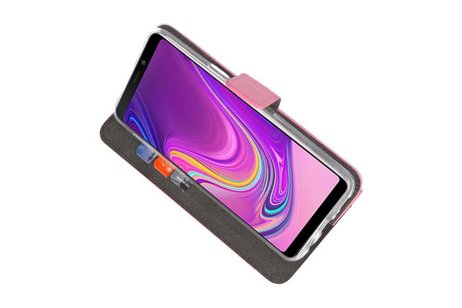 Booktype Telefoonhoesjes - Bookcase Hoesje - Wallet Case -  Geschikt voor Samsung Galaxy A9 2018 - Roze