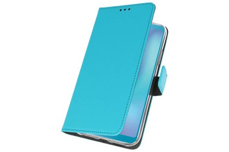 Booktype Telefoonhoesjes - Bookcase Hoesje - Wallet Case -  Geschikt voor Samsung Galaxy A6s - Blauw