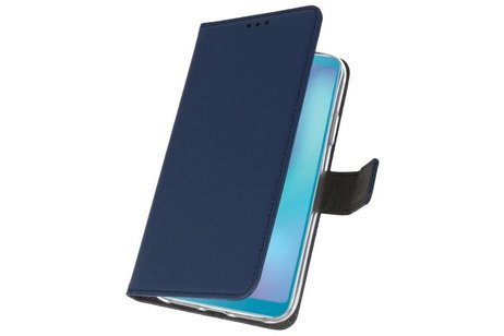 Booktype Telefoonhoesjes - Bookcase Hoesje - Wallet Case -  Geschikt voor Samsung Galaxy A6s - Navy