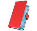 Booktype Telefoonhoesjes - Bookcase Hoesje - Wallet Case -  Geschikt voor Samsung Galaxy A6s - Rood