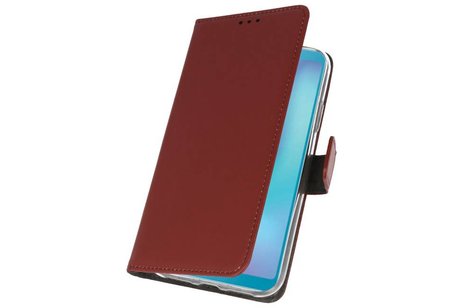 BAOHU Booktype Telefoonhoesjes - Bookcase Hoesje - Wallet Case -  Geschikt voor Samsung Galaxy A6s - Bruin