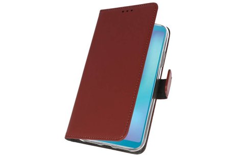 Booktype Telefoonhoesjes - Bookcase Hoesje - Wallet Case -  Geschikt voor Samsung Galaxy A6s - Bruin