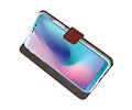 Booktype Telefoonhoesjes - Bookcase Hoesje - Wallet Case -  Geschikt voor Samsung Galaxy A6s - Bruin