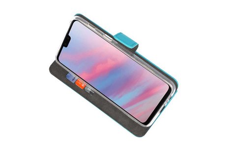 BAOHU Booktype Telefoonhoesjes - Bookcase Hoesje - Wallet Case -  Geschikt voor Huawei Y9 2019 - Blauw