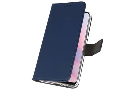 Booktype Telefoonhoesjes - Bookcase Hoesje - Wallet Case -  Geschikt voor Huawei Y9 2019 - Navy