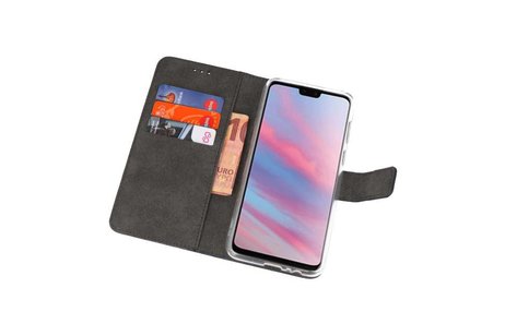 BAOHU Booktype Telefoonhoesjes - Bookcase Hoesje - Wallet Case -  Geschikt voor Huawei Y9 2019 - Navy