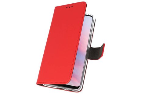 Booktype Telefoonhoesjes - Bookcase Hoesje - Wallet Case -  Geschikt voor Huawei Y9 2019 - Rood