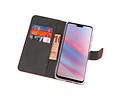 Booktype Telefoonhoesjes - Bookcase Hoesje - Wallet Case -  Geschikt voor Huawei Y9 2019 - Rood