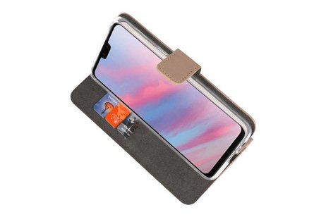 BAOHU Booktype Telefoonhoesjes - Bookcase Hoesje - Wallet Case -  Geschikt voor Huawei Y9 2019 - Goud