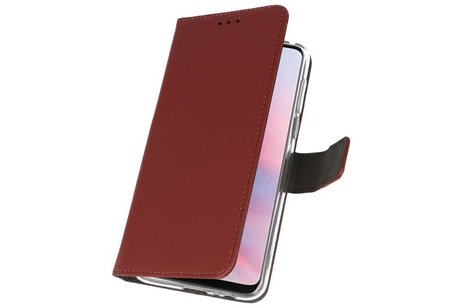 Booktype Telefoonhoesjes - Bookcase Hoesje - Wallet Case -  Geschikt voor Huawei Y9 2019 - Bruin