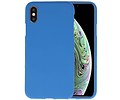 BackCover Hoesje Color Telefoonhoesje voor iPhone XS - iPhone X - Navy