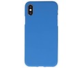 BackCover Hoesje Color Telefoonhoesje voor iPhone XS - iPhone X - Navy