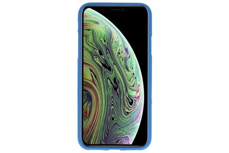 BackCover Hoesje Color Telefoonhoesje voor iPhone XS - iPhone X - Navy