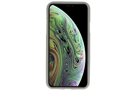 BAOHU Hoesje Geschikt voor de iPhone XS - iPhone X - Backcover Color Telefoonhoesje - Grijs
