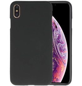 BAOHU BackCover Hoesje Color Telefoonhoesje iPhone XS Max - Zwart