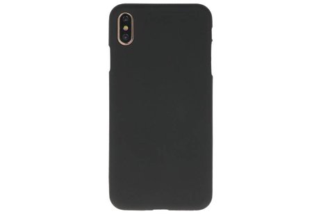 BAOHU Hoesje Geschikt voor de iPhone XS Max - Backcover Color Telefoonhoesje - Zwart