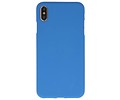 BAOHU Hoesje Geschikt voor de iPhone XS Max - Backcover Color Telefoonhoesje - Navy