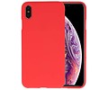 BAOHU Hoesje Geschikt voor de iPhone XS Max - Backcover Color Telefoonhoesje - Rood