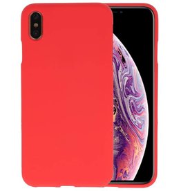 BAOHU BackCover Hoesje Color Telefoonhoesje iPhone XS Max - Rood