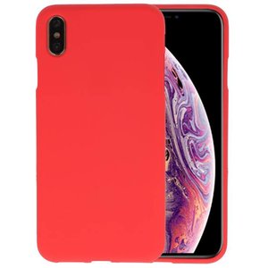 BAOHU Hoesje Geschikt voor de iPhone XS Max - Backcover Color Telefoonhoesje - Rood