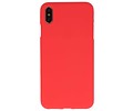 BAOHU Hoesje Geschikt voor de iPhone XS Max - Backcover Color Telefoonhoesje - Rood