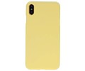 BAOHU Hoesje Geschikt voor de iPhone XS Max - Backcover Color Telefoonhoesje - Geel