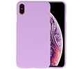 BAOHU Hoesje Geschikt voor de iPhone XS Max - Backcover Color Telefoonhoesje - Paars