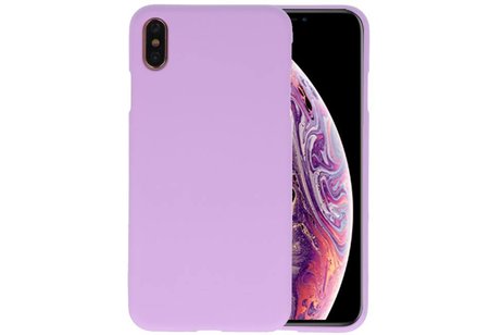 BAOHU Hoesje Geschikt voor de iPhone XS Max - Backcover Color Telefoonhoesje - Paars