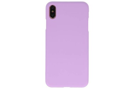 BAOHU Hoesje Geschikt voor de iPhone XS Max - Backcover Color Telefoonhoesje - Paars