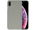 BAOHU Hoesje Geschikt voor de iPhone XS Max - Backcover Color Telefoonhoesje - Grijs